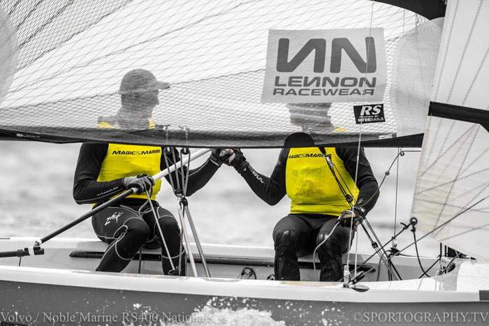 Mike Sims & Richard Brown, Volvo Noble Marine RS400 National Champs 2015