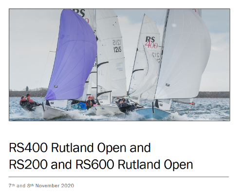 More information on Entry open for RS400 Rutland Open 7 Nov 20
